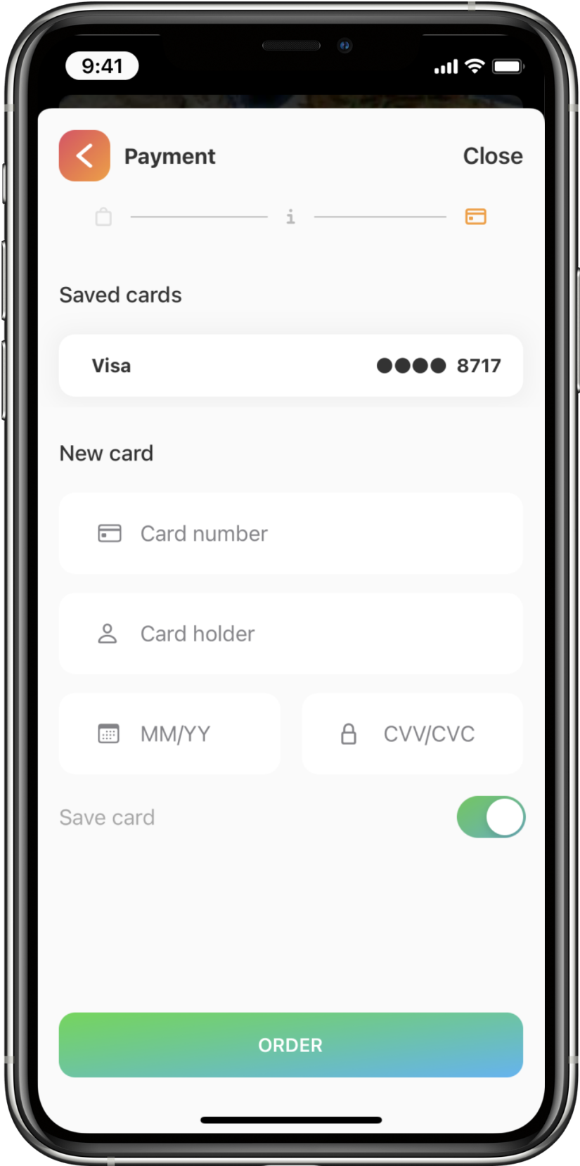 Online-payments on the app